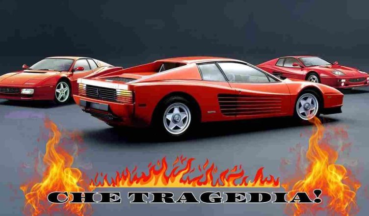 Incendio Ferrari Testarossa