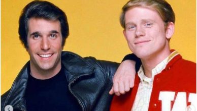 Richie Cunningham e Fonzie la sua auto