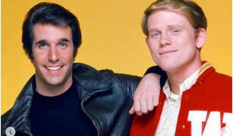 Richie Cunningham e Fonzie la sua auto