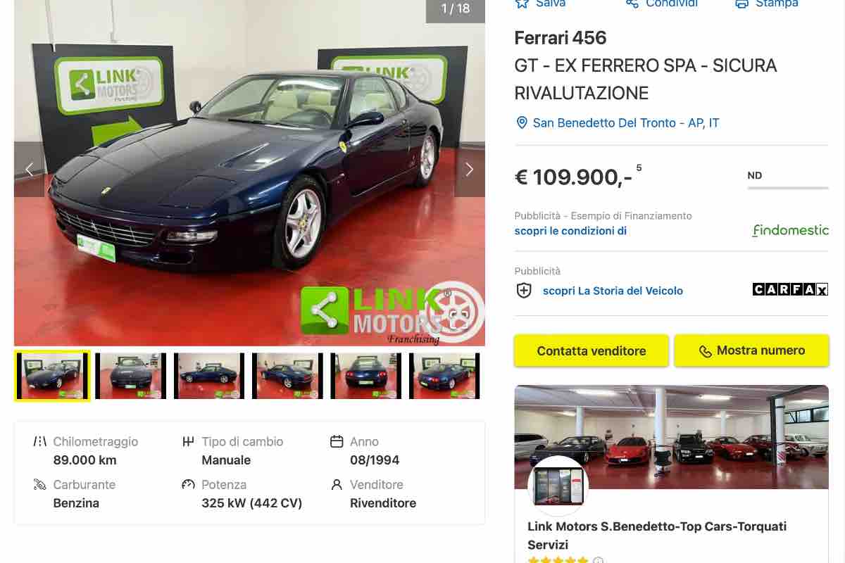 Annuncio auto